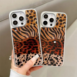 New Color Blocking Zebra Leopard  Case