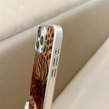 New Color Blocking Zebra Leopard  Case