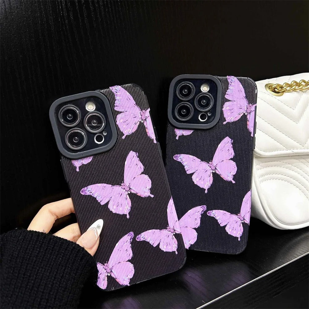 New Purple Butterfly case