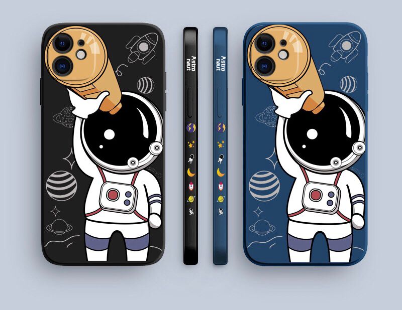 Clear Astronaut Phone Case Cute Astronaut Cartoon IPhone Case CREAMCY Clear Astronaut Phone Case Cute Astronaut Cartoon IPhone Case CREAMCY
