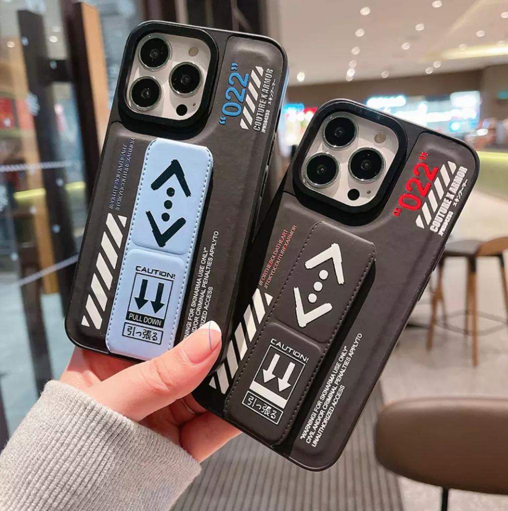 Casetify Black Holder Stand iPhone Case