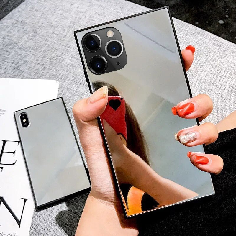 Square Mirror Mirror Case Iphone 11 Pro Max Mirror Glass Square