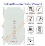 Clear Glossy Scratchproof Guard With Logo Cut For Full Protect iPhone Back And Sides