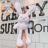 BOUGYR Pull-Ear Rabbit Plush Toy Pull-Out Rabbit Doll Reversible Bunny Rabbit Soft Stuffed Toys for Girls Boys Baby Kids | Doll, Teddy Bear plushies, Animal Toy