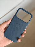 Premium TechWoven  Blue Leather Case