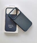 Premium TechWoven  Blue Leather Case