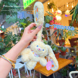 BOUGYR Pull-Ear Rabbit Plush Toy Pull-Out Rabbit Doll Reversible Bunny Rabbit Soft Stuffed Toys for Girls Boys Baby Kids | Doll, Teddy Bear plushies, Animal Toy