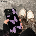 New Purple Butterfly case