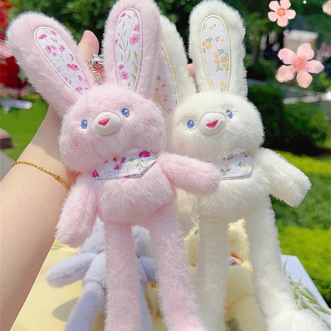 BOUGYR Pull-Ear Rabbit Plush Toy Pull-Out Rabbit Doll Reversible Bunny Rabbit Soft Stuffed Toys for Girls Boys Baby Kids | Doll, Teddy Bear plushies, Animal Toy