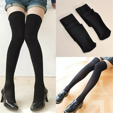 Thigh High Stocking High Elasticity Thickened Stretchy Slimming Winter Over Knee Socks