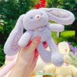 BOUGYR Pull-Ear Rabbit Plush Toy Pull-Out Rabbit Doll Reversible Bunny Rabbit Soft Stuffed Toys for Girls Boys Baby Kids | Doll, Teddy Bear plushies, Animal Toy