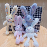 BOUGYR Pull-Ear Rabbit Plush Toy Pull-Out Rabbit Doll Reversible Bunny Rabbit Soft Stuffed Toys for Girls Boys Baby Kids | Doll, Teddy Bear plushies, Animal Toy