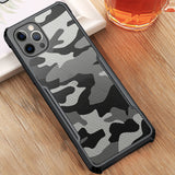 Camouflage Military Hybrid Shockproof Slim Crystal Clear Case