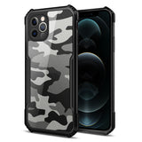 Camouflage Military Hybrid Shockproof Slim Crystal Clear Case