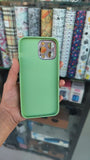 Colorful Leather Case With Gold Border For Iphone