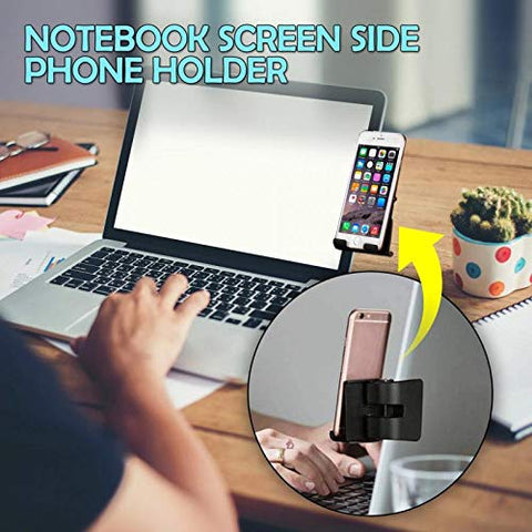 Computer Laptop Screen Side Phone Holder