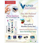 Vapso Phone Sanitizer- Sanitizing, Cleansing, and Deodorizing 50ml {FREE Microfiber Cloth}