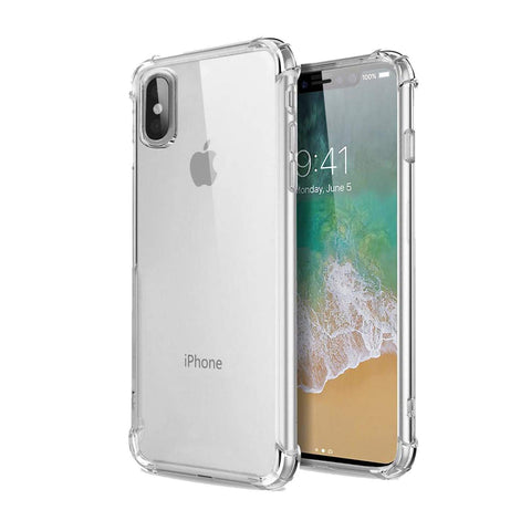 Shock Proof Transparent Back Soft Bumper Anti Scratch Cover for Apple iPhone X