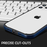 iPhone 12/12 Pro Bumper Case Metal Frame Protected Cover