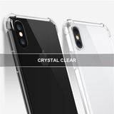 Shock Proof Transparent Back Soft Bumper Anti Scratch Cover for Apple iPhone XS