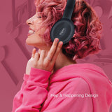 Wireless Headset with 10 Hours Playback, Club-Like Bass and Built-in Mic