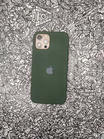 Silicon Case with Velvet Inside for iPhone 12/12 pro (Military Green)