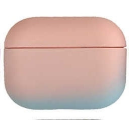 Gradient color Hard Case for Apple Airpods Pro (Peach Blue)