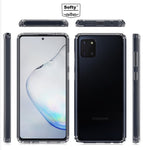 Samsung Galaxy S10 Lite Ultra Hybrid Transparent Fiber Hard Back Sides Soft with Small Bumper On The Sides