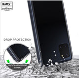 Samsung Galaxy S10 Lite Ultra Hybrid Transparent Fiber Hard Back Sides Soft with Small Bumper On The Sides