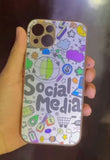 New Social Media Case With Golden Side