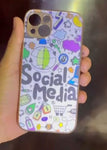 New Social Media Case With Golden Side