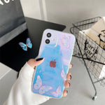 Laser Butterfly Soft Clear TPU Case