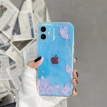 Laser Butterfly Soft Clear TPU Case