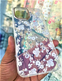 Transparent Appoxied Flower case