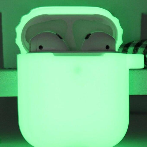 Glow In Dark Silicone Protection Case for Apple Airpods1/2  (Green)