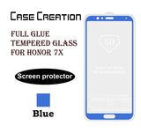 5D Glass Honor 7X Blue