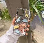 Dino Printed Transparent Case