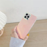 Mirror Laser Square Case For iPhone