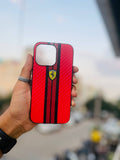 Premium Ferrari Case (Black+Red)