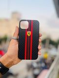 Premium Ferrari Case (Black+Red)