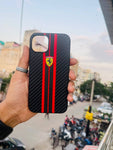 Premium Ferrari Case (Black+Red)