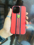 Premium Ferrari Case (Red+Black)