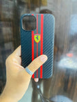 Premium Ferrari Case (Black+Red)